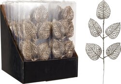 H&S GLITTER TAK 8S 31CM CHAMPAGNE - afbeelding 1
