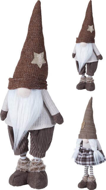 H&S GNOME 53CM RUIT 2ASS DESIGN - afbeelding 1