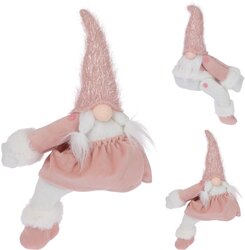 H&S Gnome Gordijn Holder 2Ass Roze