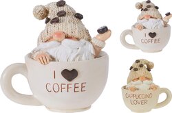H&S GNOME IN KOFFIEBEKER 11CM 2ASS - afbeelding 1