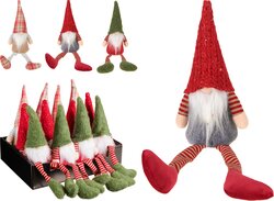 H&S GNOME ZITTEND 22CM 3ASS - afbeelding 1