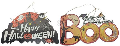 H&S Halloween Hangdecoratie Hout