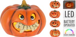 H&S Halloween Pompoen Gezicht Led