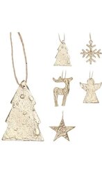 H&S Hangdeco Kerstfiguur 7Cm 5Ass