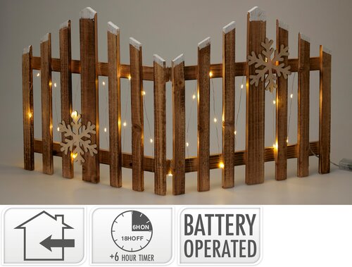 H&S HEK MET LED BRUIN 38CM - afbeelding 1