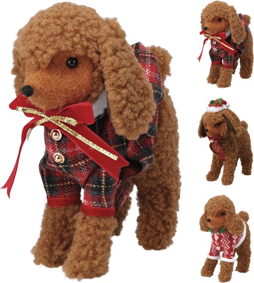 H&S HOND 20CM BRUIN 3ASS DESIGN - afbeelding 1