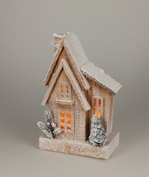 H&S HUIS MET LED SNEEUW FINISH - afbeelding 3
