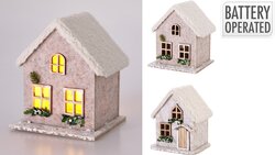 H&S HUIS VILT M LED 17X14X20CM 2AS - afbeelding 1