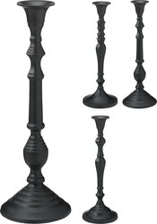 H&S KANDELAAR 29CM ZWART 4ASS - afbeelding 1