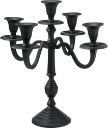 H&S KANDELAAR 30CM ZWART 2ASS - afbeelding 3