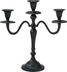 H&S KANDELAAR 30CM ZWART 2ASS - afbeelding 2