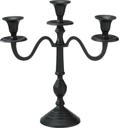 H&S KANDELAAR 30CM ZWART 2ASS - afbeelding 3