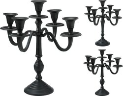 H&S KANDELAAR 30CM ZWART 2ASS - afbeelding 1