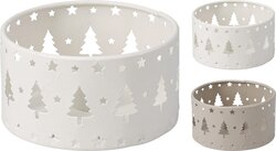 H&S KANDELAAR 9X5CM 2ASS KLEUR - afbeelding 1