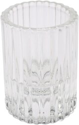 H&S KANDELAAR GLAS 5X8CM 3ASS - afbeelding 2