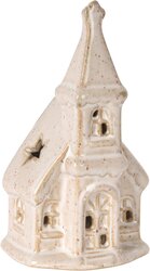 H&S KERKJE 11CM LED 4ASS WIT - afbeelding 2