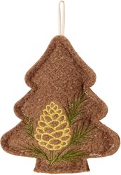 H&S KERST HANGDECO 12CM 6ASS BRUIN - afbeelding 3