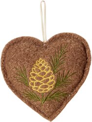 H&S KERST HANGDECO 12CM 6ASS BRUIN - afbeelding 5