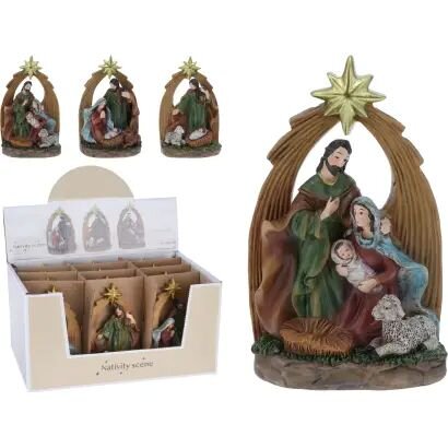 H&S Kerst Scene 13Cm 3Assorti 1 stuk