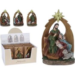H&S Kerst Scene 13Cm 3Assorti 1 stuk