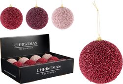 H&S KERSTBAL 100MM 3ASS KLEUR - afbeelding 1