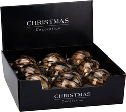 H&S KERSTBAL 100MM BRUIN - afbeelding 2