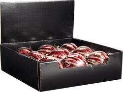 H&S KERSTBAL 100MM BURGUNDY - afbeelding 2