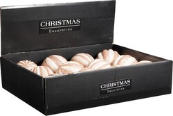 H&S KERSTBAL 10CM 2ASS GLITTER - afbeelding 2