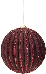 H&S KERSTBAL 10CM 2ASS KLEUREN - afbeelding 4