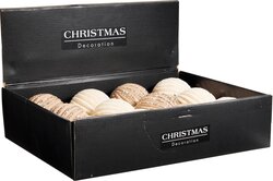 H&S KERSTBAL 10CM 2ASS KLEUREN - afbeelding 2