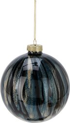 H&S KERSTBAL 120MM BLAUW - afbeelding 3
