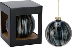 H&S KERSTBAL 120MM BLAUW - afbeelding 1