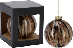 H&S KERSTBAL 120MM BRUIN - afbeelding 1