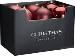 H&S KERSTBAL 140MM BORDEAUX 3ASS - afbeelding 2