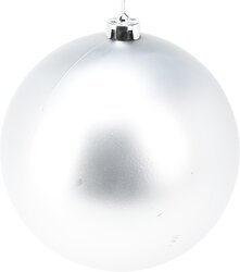 H&S KERSTBAL 140MM ZILVER 3ASS FIN - afbeelding 4