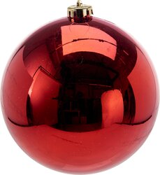 H&S KERSTBAL 15CM SET4 ROOD - afbeelding 5
