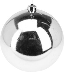 H&S KERSTBAL 180MM ZILVER 3ASS FIN - afbeelding 2