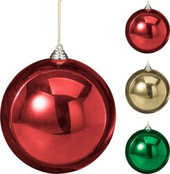 H&S KERSTBAL 250MM 3ASS KLEUR - afbeelding 1