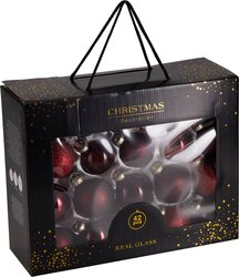H&S KERSTBAL 42STS BURGUNDY