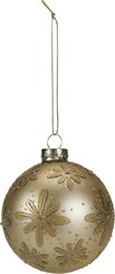H&S KERSTBAL 80MM 2ASS BLOEM - afbeelding 3