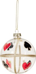 H&S KERSTBAL 80MM 2ASS DESIGN - afbeelding 3