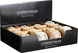 H&S KERSTBAL 80MM 2ASS KLEUR - afbeelding 2