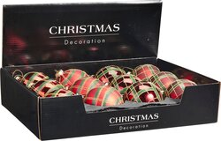 H&S KERSTBAL 80MM 4ASS DESIGN - afbeelding 2