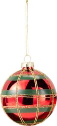 H&S KERSTBAL 80MM 4ASS DESIGN - afbeelding 3