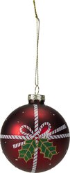 H&S KERSTBAL 80MM 6ASS DESIGN - afbeelding 5