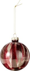 H&S KERSTBAL 80MM BURGUNDY - afbeelding 3