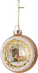 H&S KERSTBAL 80MM PLAT 4ASS - afbeelding 5