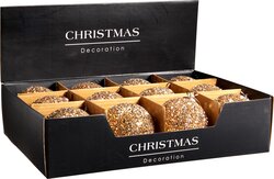 H&S KERSTBAL GLAS 10CM GOUD - afbeelding 2