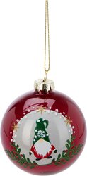 H&S KERSTBAL GLAS 80MM 3ASS KL - afbeelding 3