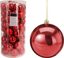 H&S KERSTBAL SET 100 ROOD - afbeelding 1